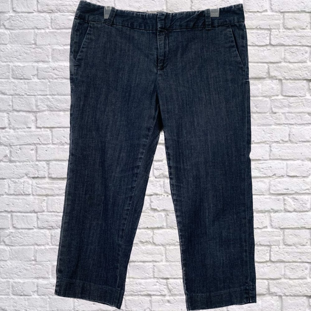 🔵 2/$22❗️Gap Stretch Denim Capris Size 10